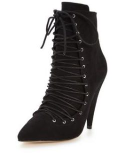 Shoe Box Amberly Lace Up Front Ankle Boots